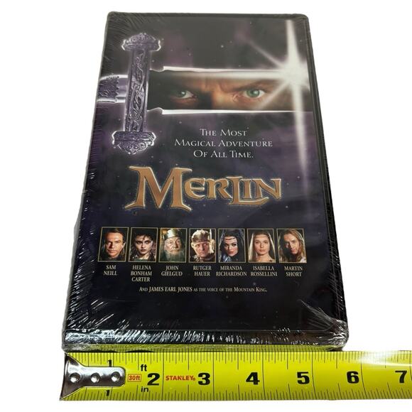 SEALED VTG "Merlin" (VHS, 1998) Hallmark Entertainment Fantasy Tape BRAND NEW - Picture 2 of 14